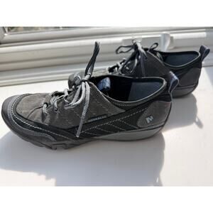 Merrell Mimosa Lace Black Suede Comfort Walking Shoes Women’s 8 M Trail Sneaker